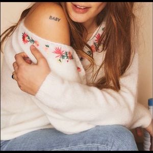 Sezane floral embroidered cardigan 🌺🌸 NWOT